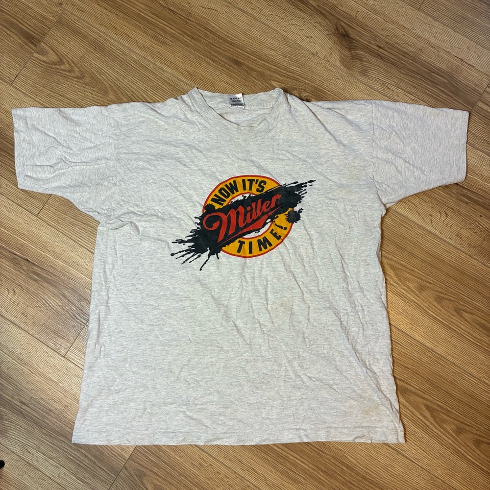 Vintage 90s Miller Lite “Now It’s Miller Time!” T-Shirt